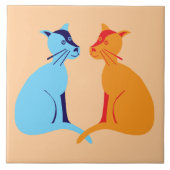 Carreau deux chats (Devant)