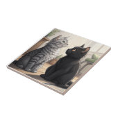 Carreau Deux chats (Côté)