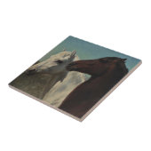 Carreau Deux chevaux de Rosa Bonheur (Côté)