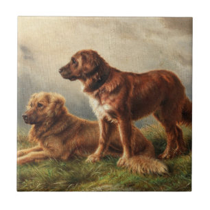 Carreau Deux chiens de garde