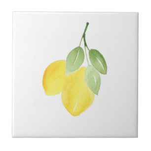 Carreau Deux citrons aquarelles