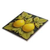 Carreau Deux citrons Citrons d'été méditerranéens 3D (Côté)