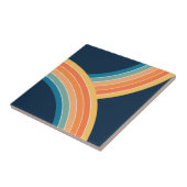 Carreau Deux couleurs rétro style arc-en-ciel (Côté)