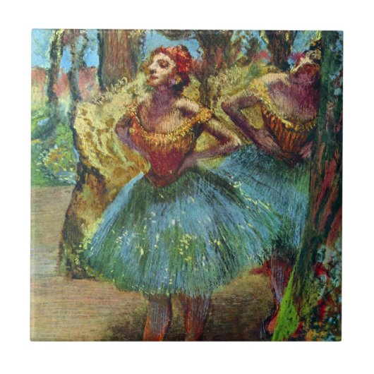 Carreau Deux danseurs d'Edgar Degas, Ballet Art Vintage (Devant)