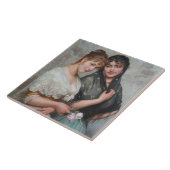 Carreau Deux femmes vénitiennes (Dames italiennes) (Côté)