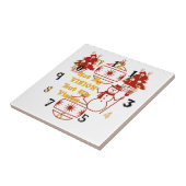 Carreau Deux feux d'arbre de Noël Snowman Vision (Côté)