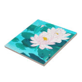 Carreau Deux fleurs de Lotus (Côté)