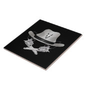 Carreau Deux fusils croisés et casquette (Côté)
