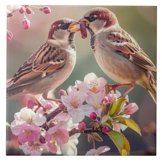 Carreau Deux Jolies Oiseaux (Devant)
