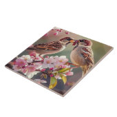 Carreau Deux Jolies Oiseaux (Côté)