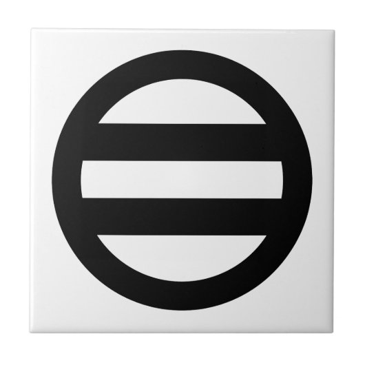 Carreau Deux lignes, encerclées (Devant)