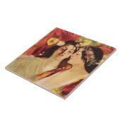 Carreau Deux muses du printemps (par Stefan Luchian) (Côté)