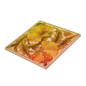 Carreau Deux oeillets - William De Morgan (Côté)