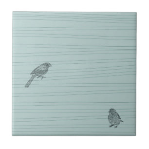 Carreau Deux oiseaux