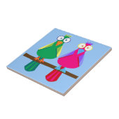 Carreau Deux perroquets (Côté)