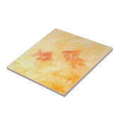 Carreau Deux poissons rouges (Côté)