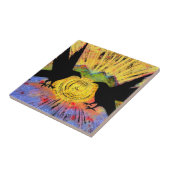 Carreau Deux Ravens assis et réfléchissez sur la tuile en (Côté)