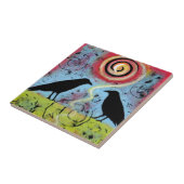 Carreau Deux Ravens Reflètent Carrelage En Céramique (Côté)