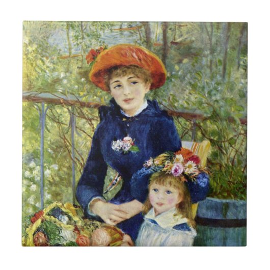 Carreau Deux Soeurs (En Terrasse) De Pierre Renoir (Devant)