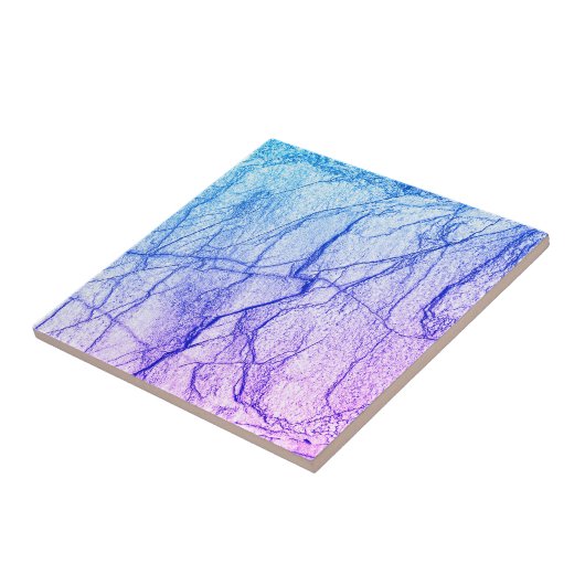 Carreau Deux tons de marbre pourpre (Côté)