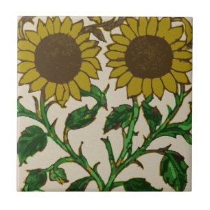 Carreau Deux tournesols