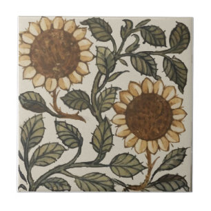 Carreau Deux tournesols