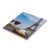 Carreau Deux verres de vin en café à Paris (Côté)