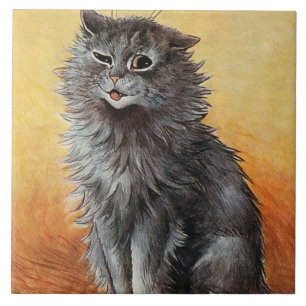 Carreau "Deuxième prix au Cat Show" de Louis Wain