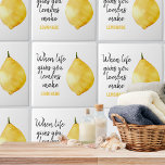 Carreau Devis jaune citron amusant<br><div class="desc">Devis jaune citron amusant</div>