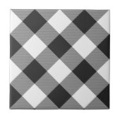 Carreau Diagonal Motif Plaid Tartan Blanc Plaid Buffalo (Devant)