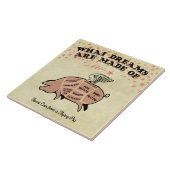 Carreau Diagramme de découpe de cochon volant (Côté)