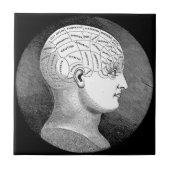 Carreau Diagramme principal de phrénologie (Devant)