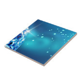 Carreau diamant bleu (Côté)