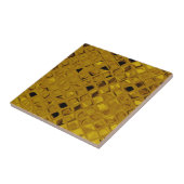 Carreau Diamant Girly métallique brillant d'or jaune (Côté)