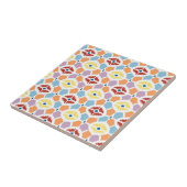 Carreau Diamants colorés ikat géométrique (Côté)