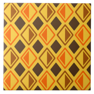 Carreau Diamants modernes du milieu du siècle Multicolores