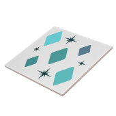 Carreau Diamants moyens minimaux Turquoise (Côté)