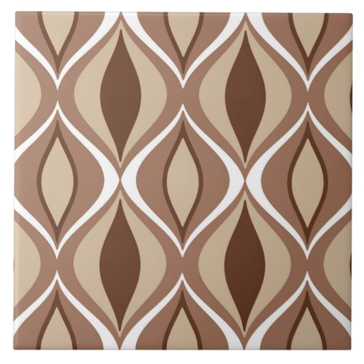 Carreau Diamants, Taupe et brun modernes de la moitié du (Devant)