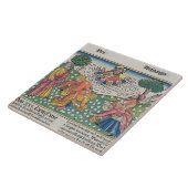 Carreau Dieu 13-22 de l'exode 16 fournit les cailles et la (Côté)