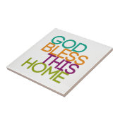 Carreau Dieu bénisse cette maison (Côté)