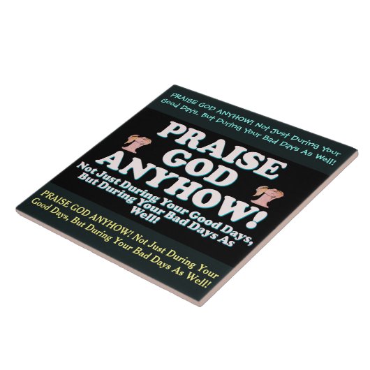 Carreau Dieu d'éloge de toute façon ! (Côté)