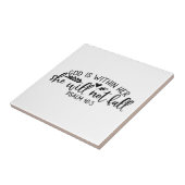 Carreau Dieu est en elle et ne tombera pas (Côté)