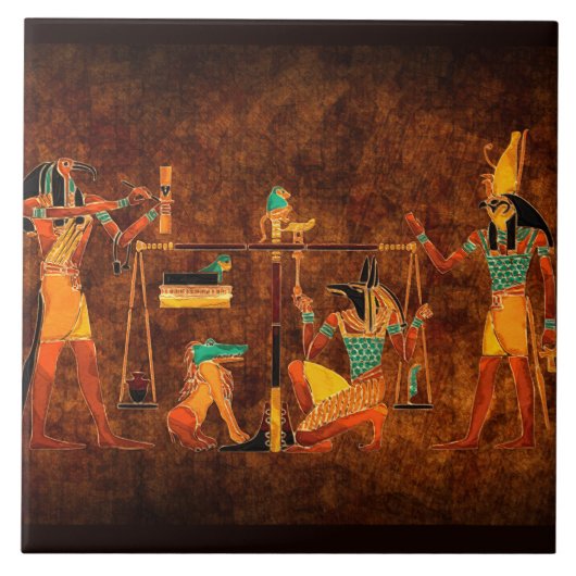 Carreau Dieux égyptiens antiques (Devant)