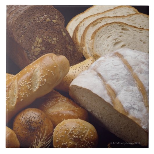 Carreau Différents types de pain d'artisan (Devant)