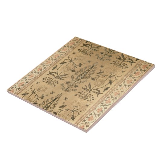 Carreau Diffusion de plancher de velours, Moghul, période (Côté)