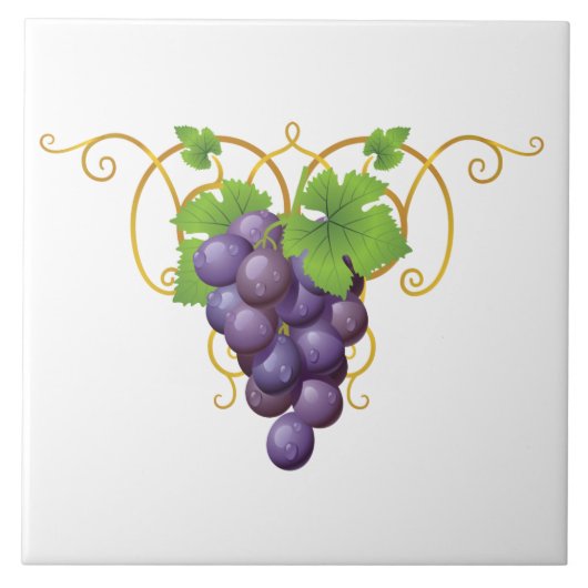 Carreau d'impression de raisins (Devant)