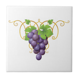 Carreau d'impression de raisins