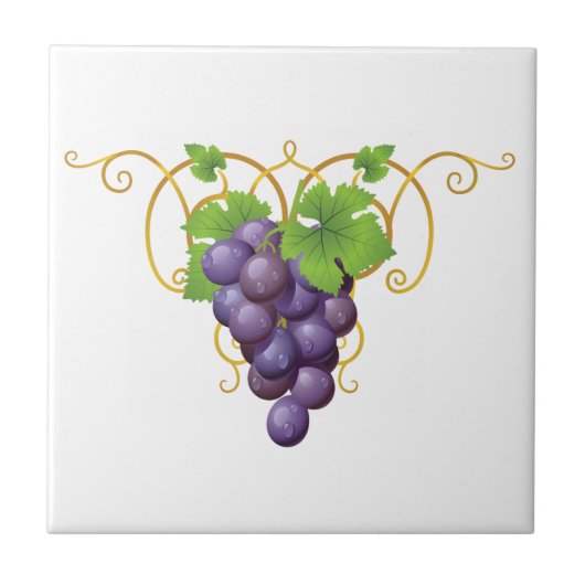 Carreau d'impression de raisins (Devant)