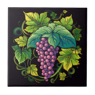 Carreau d'impression de raisins