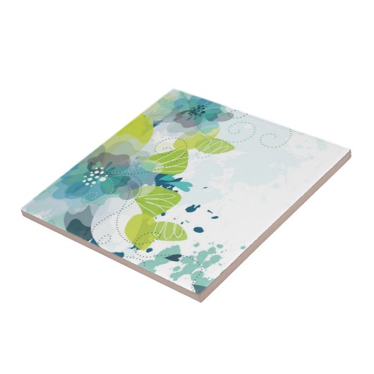 Carreau d'impression floral (Côté)